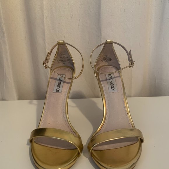 Steve Madden Classic Gold Sandals - Picture 1 of 7